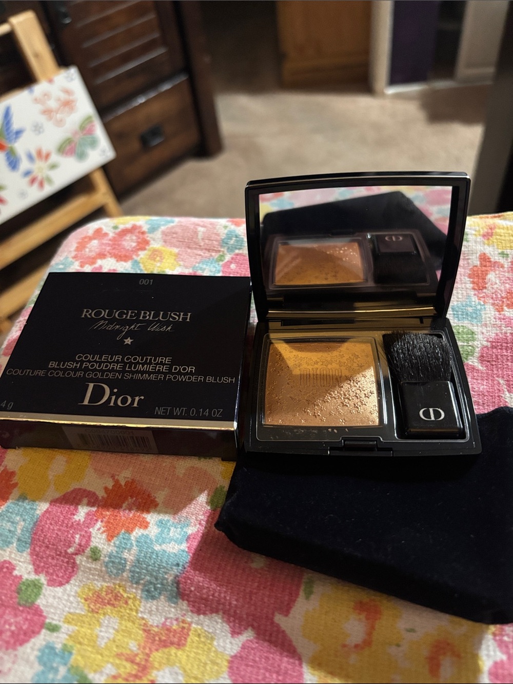 Dior Rouge Blush Golden Shimmer - Warm Gold